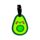 Foodiemals Avocado PVC Luggage Tag Set of 2