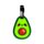 Foodiemals Avocado PVC Luggage Tag Set of 2