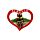 Souvenir Seaside Magnet Alassio Red Heart