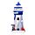 3D Printed Souvenir Seaside Magnet Blue Nautical Lighthouse