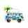 Souvenir Seaside Magnet Beach Van Shaped with Turtles & Seagulls