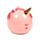 Enchanted Rainbows Unicorn Pink Ceramic Money Box