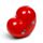 J'Adoramals Red Heart Ceramic Money Box
