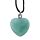 Healing Stone Gemstone Heart Shaped Pendant Necklace