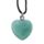 Healing Stone Gemstone Heart Shaped Pendant Necklace