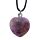Healing Stone Gemstone Heart Shaped Pendant Necklace