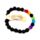 Chakra Lava Rock Round Bead & Gemstone Beaded Bracelet