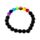 Chakra Lava Rock Round Bead & Gemstone Beaded Bracelet