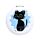 Lucky the Black Cat Compact Mirror