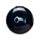 Lucky the Black Cat Compact Mirror