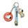 Peanuts Snoopy & Woodstock Compact Mirror Keyring Bag Charm