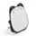 Lucky the Black Cat Free Standing Mini Compact Mirror