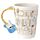 Guitar with Sheet Music Decal Ceramic Shaped Handle Mug