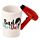 Hair Drier with Slogan Ceramic Shaped Handle Mug