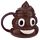 Emotive Poop Ceramic Shaped Mug with Lid