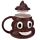 Emotive Poop Ceramic Shaped Mug with Lid