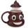 Emotive Poop Ceramic Shaped Mug with Lid
