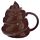 Emotive Poop Ceramic Shaped Mug with Lid