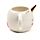 White Enchanted Rainbows Unicorn Ceramic Shaped Mug