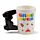 Game Over with Pixel Decal Ceramic Shaped Handle Mug