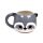 Adoramals Raccoon Head Ceramic Shaped Mug