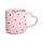 Amore Heart Porcelain Shaped Handle Mug