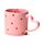 Amore Heart Porcelain Shaped Handle Mug