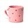 Amore Heart Porcelain Shaped Handle Mug