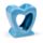 Eden Bright Single Colour Heart Shaped Oil Burner