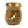 Simple Leaf Fretwork Design Crackle Glaze Ceramic Oil Burner