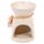 Eden Speckled Cream Ceramic Oil & Wax Melt Burner with Flower