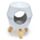 Eden White Abstract Ceramic Oil Burner with Feet