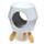 Eden White Abstract Ceramic Oil Burner with Feet