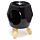 Eden Black Abstract Ceramic Oil Burner with Feet
