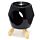 Eden Black Abstract Ceramic Oil Burner with Feet