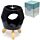 Eden Black Abstract Ceramic Oil Burner with Feet
