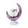Wise Old Magical Owl Crescent Moon