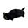 Lucky the Black Cat Plush Pencil Case