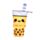 Foodiemals Boba the Bubble Tea Pop Up Canvas Pencil Case