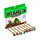 Set of 8 Erasable Pens with Minecraft Tools Silicone Topper