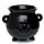 Black Witches Cauldron Shaped Ceramic Indoor Freestanding Planter/Plant Pot