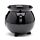 Black Witches Cauldron Shaped Ceramic Indoor Freestanding Planter/Plant Pot