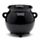 Black Witches Cauldron Shaped Ceramic Indoor Freestanding Planter/Plant Pot