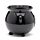 Black Witches Cauldron Shaped Ceramic Indoor Freestanding Planter/Plant Pot