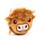 Highland Coo Cow Mini Change Plush Purse