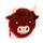 Highland Coo Cow Mini Change Plush Purse
