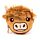 Highland Coo Cow Mini Change Plush Purse