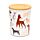 Barks Dog Set of 2 RPET & Bamboo Storage Jars S/M