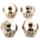 Skull Snow Globe in Skeleton Hand Snow Globe