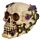 Skulls and Roses Skull with Purple Roses